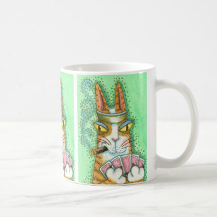 Caneca De Café SEU N' Fitz CAT POKER FACE MUG *Personalizar