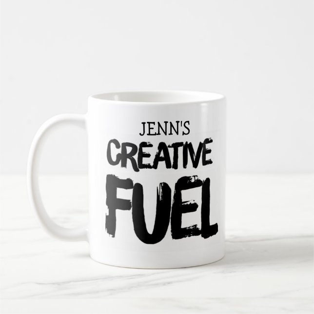 Caneca De Café Seu Nome Creative Fuel Coffee Mug (Esquerda)