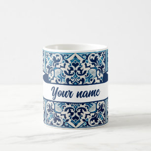 Caneca De Café Seu nome é azulejo português