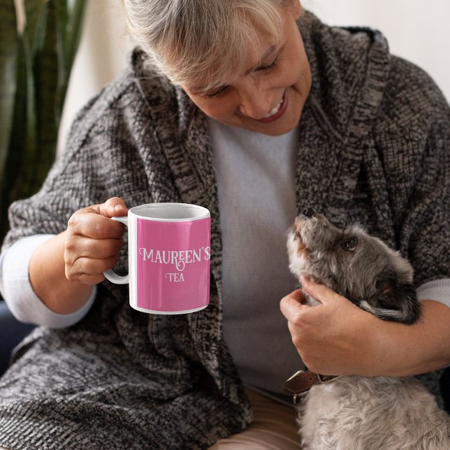 Caneca De Café Seu nome é Chá Rosa ou Coffee Mug (Criador carregado)