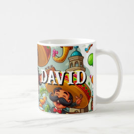 Caneca De Café "Seu Nome" Festa Customizável