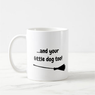 Caneca De Café Seu Pequeno Cachorro Muito Engraçado Texto Preto 