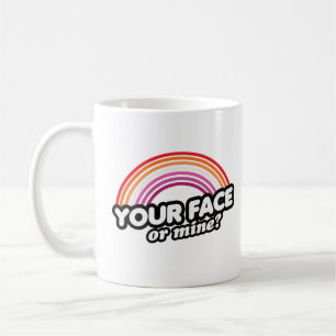 Caneca De Café Seu rosto ou meu