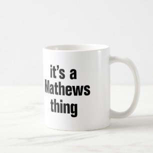 Caneca De Café seu uma coisa dos mathews