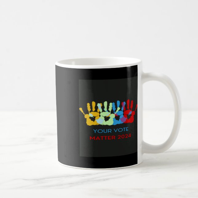 Caneca De Café Seu Voto É Autocolante (Direita)