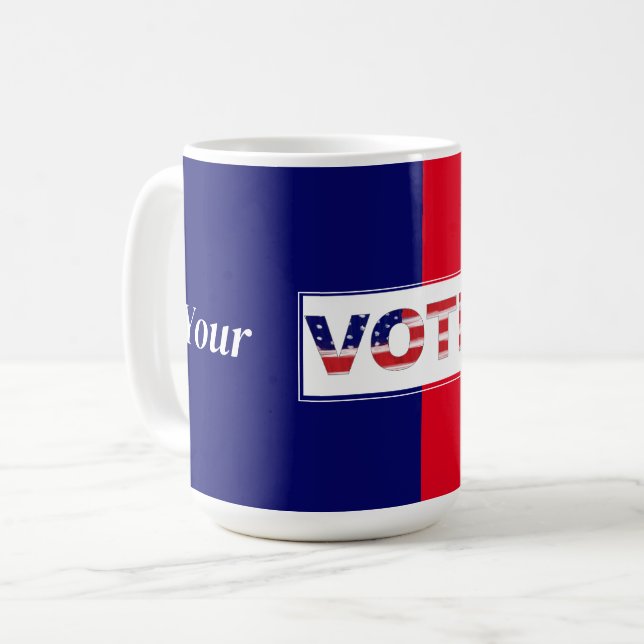 Caneca De Café Seu VOTO É Importante (Frente Esquerda)