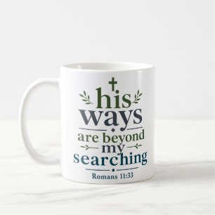Caneca De Café Seus Caminhos Estão Além da Minha Busca Citação da