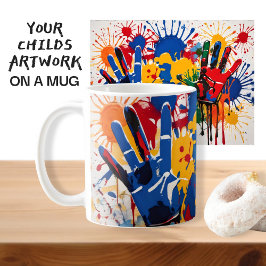 Caneca De Café Seus Filhos Trabalho de arte De Um Tipo Personaliz