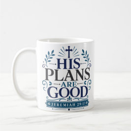 Caneca De Café Seus Planos São Bom Citação de Devocional Diário
