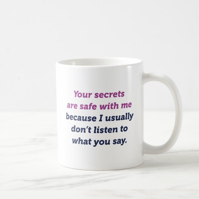 Caneca De Café Seus Segredos (Direita)