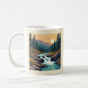 Caneca De Café Seven Falls Colorado Retro