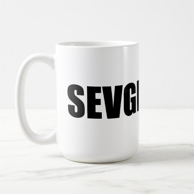 Caneca De Café Sevgi amor no Azerbaijão (Esquerda)