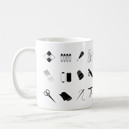 Caneca De Café Sew Right Mug para Artistas Tecidos
