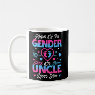 Caneca De Café Sexo De Bebê Revela Chá Rosa Ou Azul Tio Loves