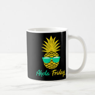 Caneca De Café Sexta-feira Aloha Abacaxi Frutas de Verão Abacaxi