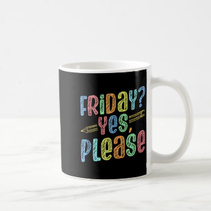Caneca De Café Sexta-feira Feliz Sex Yay Professor Escola Meme Ca