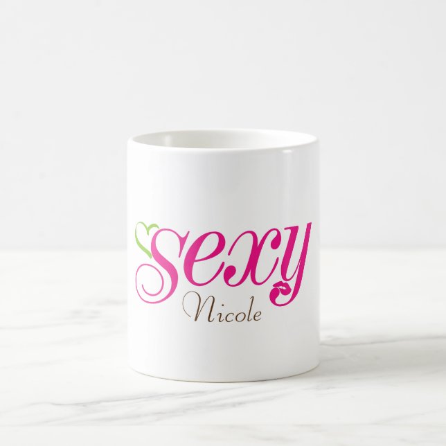 Caneca De Café Sexy (SEU NOME) (Centro)
