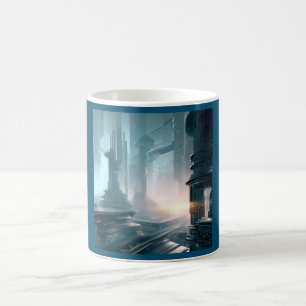 Caneca De Café SF Cidade Futurística 4
