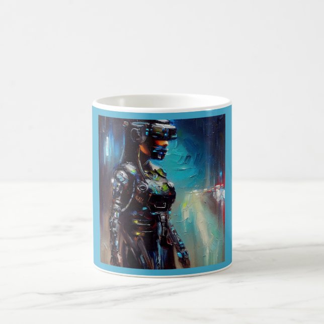 Caneca De Café SF - Cyberpunk Hero 2 (Centro)