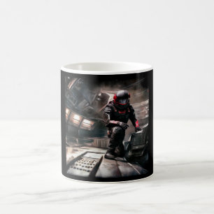 Caneca De Café SF Hero a bordo nave espacial 3