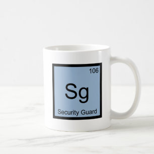 Caneca De Café Sg - Segurança Química Símbolo Elemento Engraçado