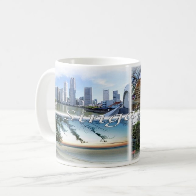 Caneca De Café SG Singapura - (Frente Esquerda)