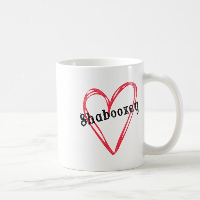 Caneca De Café Shaboozey Heart Com Nome Próprio Para Meninas E Wo (Direita)