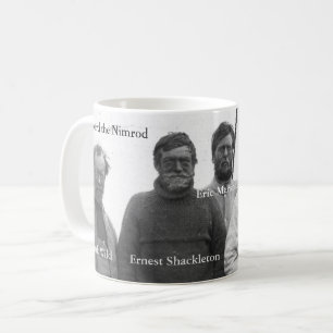 Caneca De Café Shackleton e grupo na imagem antárctica do Nimrod