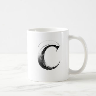 Caneca De Café Shadow C – Dark Letter C cup