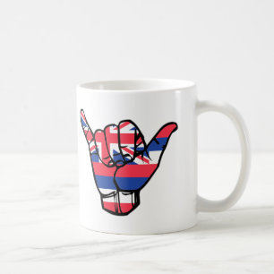 Caneca De Café Shaka Hawaii Flag