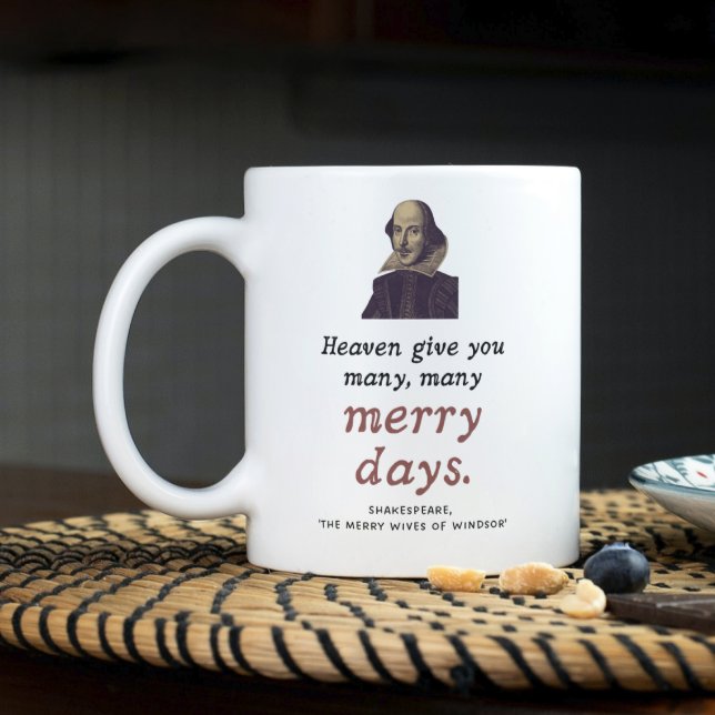 Caneca De Café Shakespeare Citação Divertida Academia Escura Feli (Criador carregado)