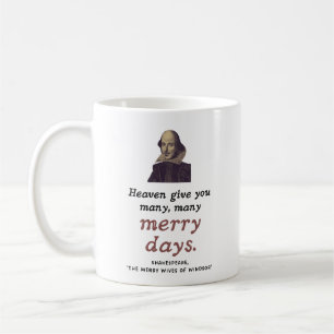Caneca De Café Shakespeare Cite Dias de Feliz Feliz Aniversário