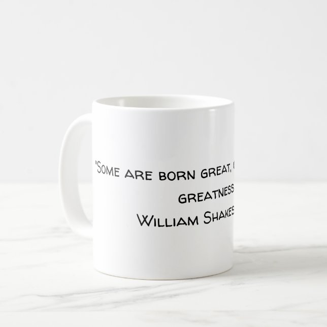 Caneca De Café Shakespeare Grande Doze Noites (Frente Esquerda)