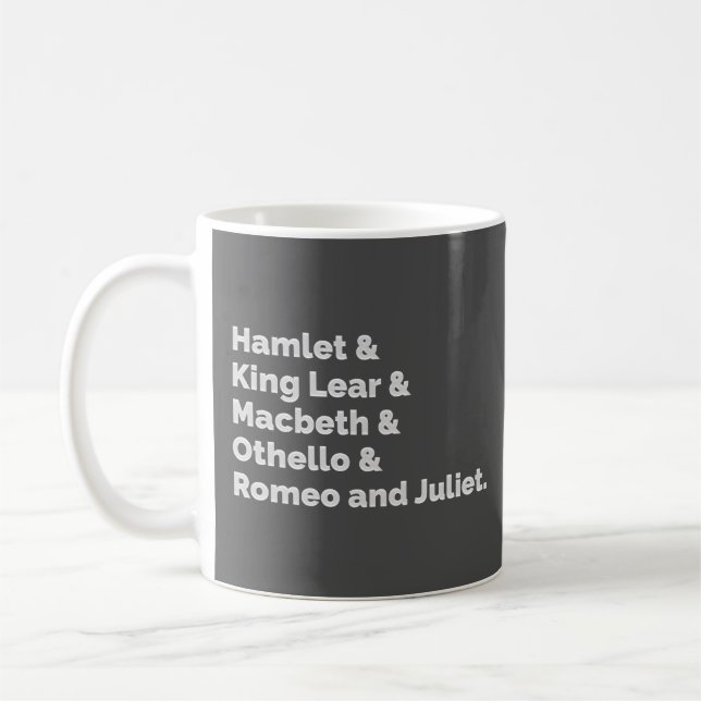 Caneca De Café Shakespeare Plays I (Esquerda)