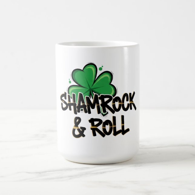 Caneca De Café Shamrock and Roll Ruas. Dia de Patrick (Centro)