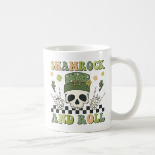 Caneca De Café Shamrock and Roll - Skeleton Clover