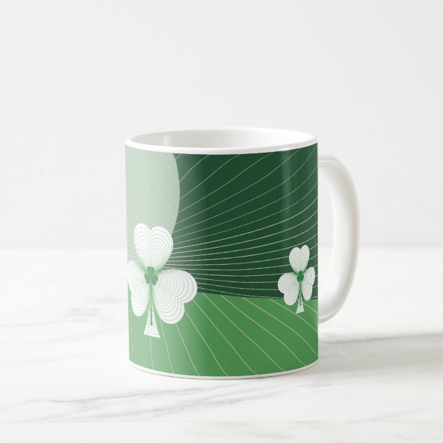 Caneca De Café Shamrock Cascade (Frente Esquerda)