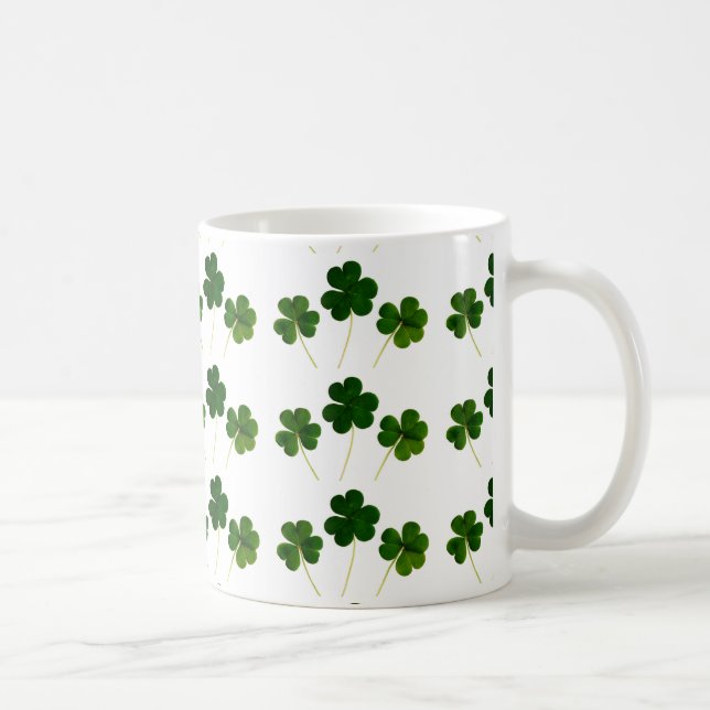 Caneca De Café Shamrock Dia de São Patrício (Direita)