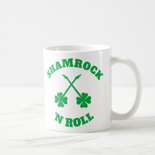 Caneca De Café Shamrock 'n Roll Grunge