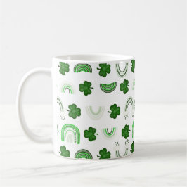 Caneca De Café Shamrock Rainbots Café Mug