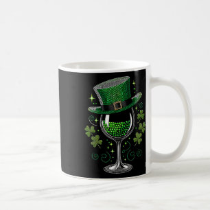 Caneca De Café Shamrock Wine Gles Bebendo Dia de São Patrício Iri