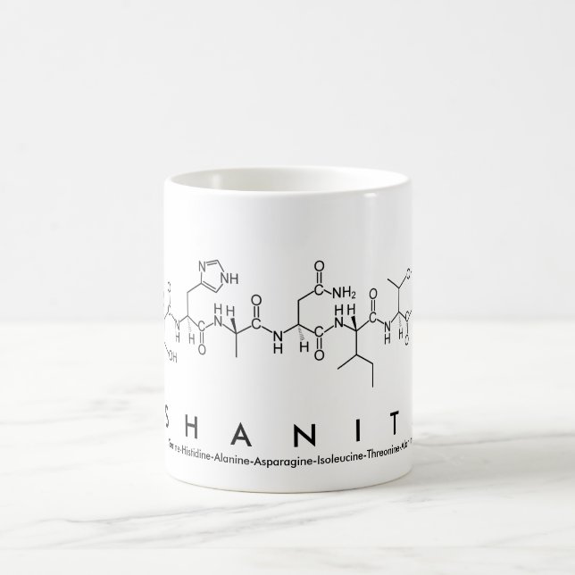Caneca De Café Shanita peptide name mug (Centro)