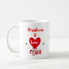 Caneca De Café Sharing Christmas Love Photo Customizable Mug 