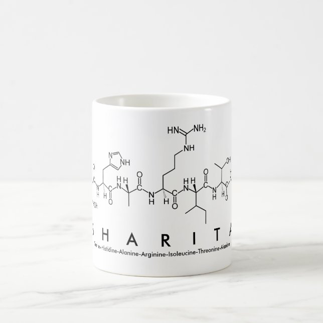 Caneca De Café Sharita peptide name (Centro)