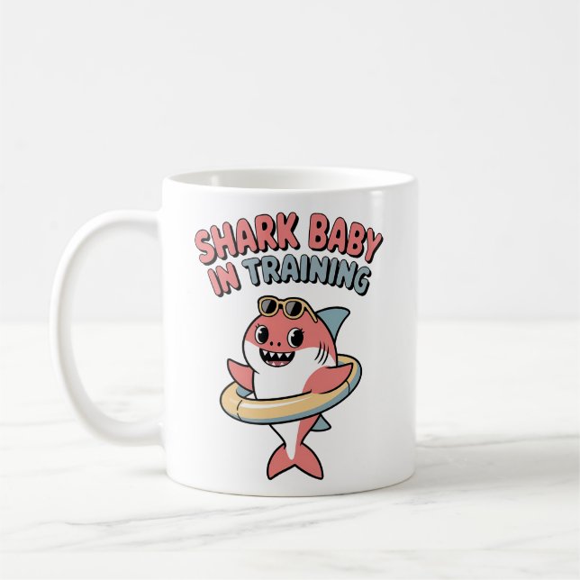Caneca De Café Shark Baby in Training | Kids (Esquerda)