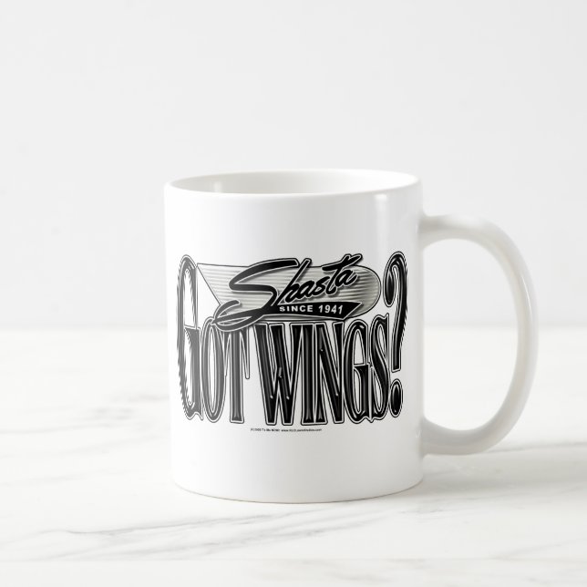 Caneca De Café Shasta -- Asas obtidas? (Direita)