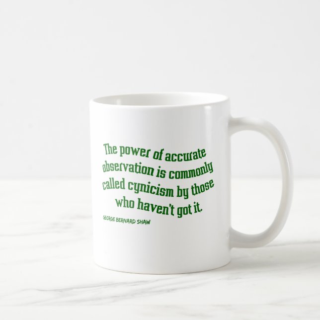 Caneca De Café Shaw no cinismo (Direita)