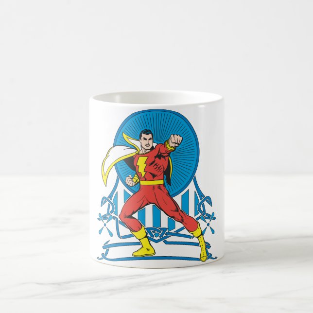 Caneca De Café SHAZAM em Resistência à Luta (Centro)