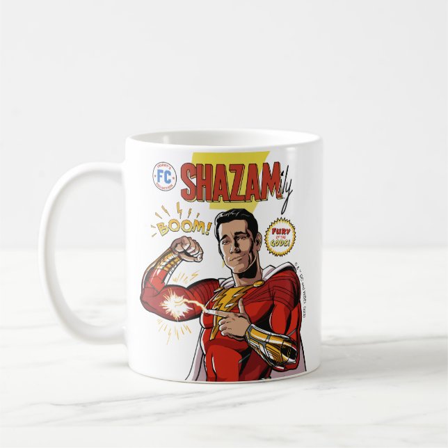 Caneca De Café SHAZAM! Fury of the Gods | Cobrir SHAZAMily Comic (Esquerda)