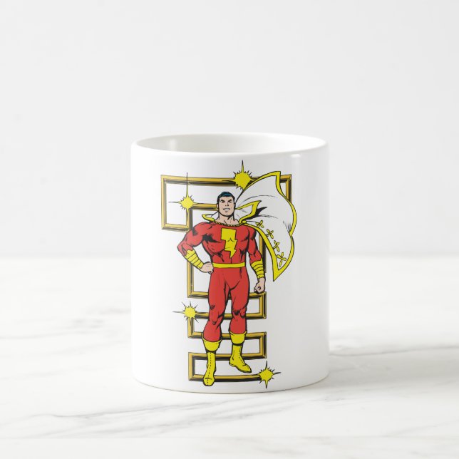 Caneca De Café SHAZAM Poses (Centro)